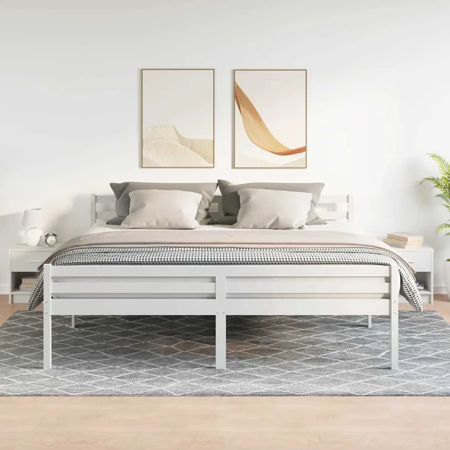 Tables de chevet 2 pcs avec tiroir Blanc 39x28x41 cm