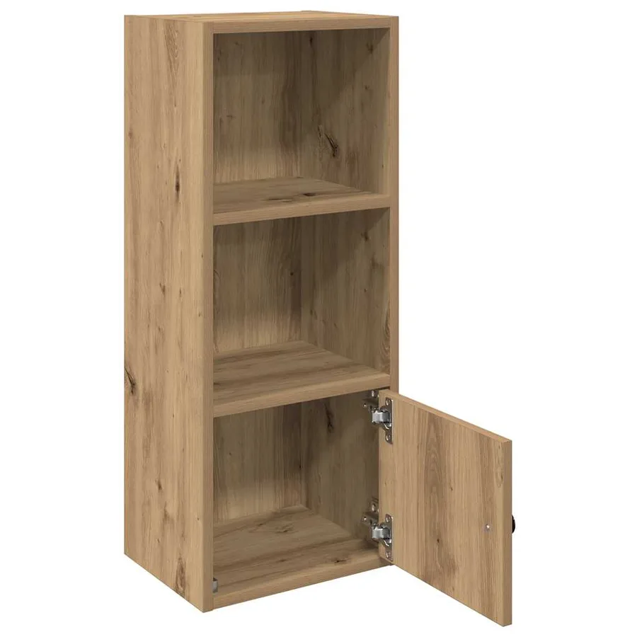 Bibliothèque chêne artisanal 31x24x77 cm bois d'ingénierie - 4