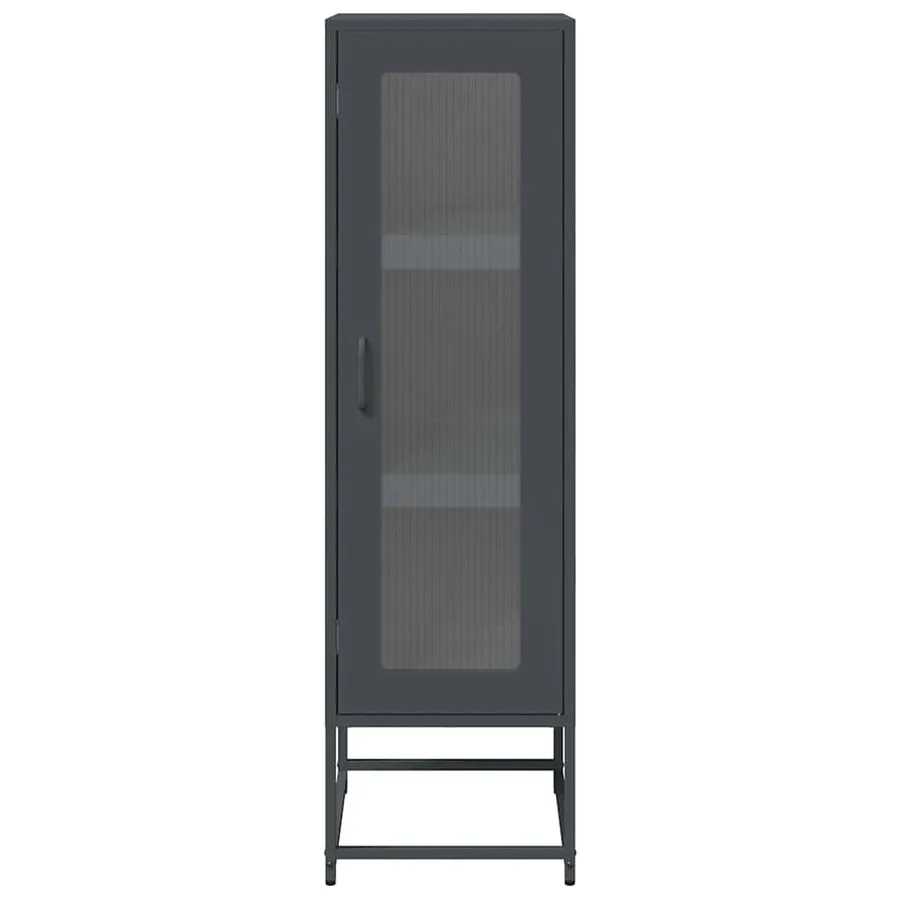 Buffet haut anthracite 36x39x123 cm acier laminé à froid - 5