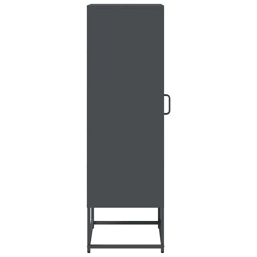 Buffet haut anthracite 36x39x123 cm acier laminé à froid - 6