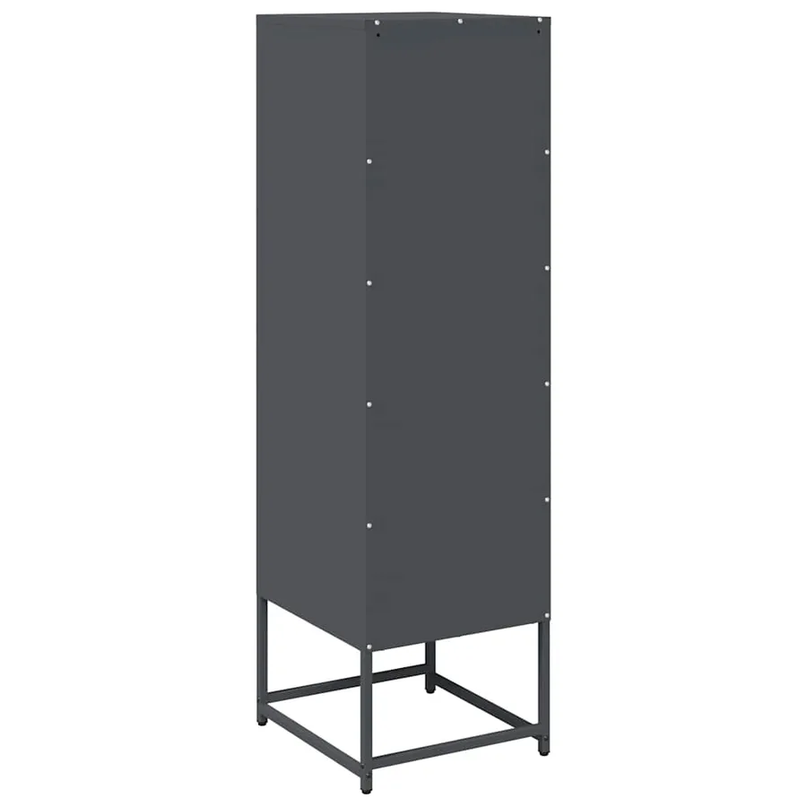 Buffet haut anthracite 36x39x123 cm acier laminé à froid - 8