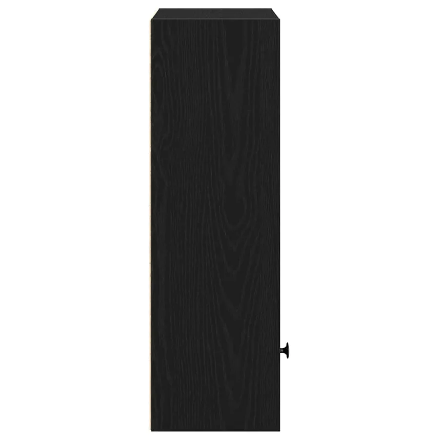 Bibliothèque chêne noir 31x24x77 cm bois d'ingénierie - 6