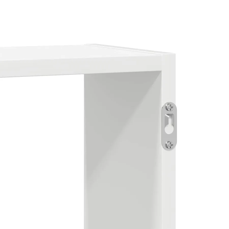 Étagère cube murale 5 compartiments blanc bois d'ingénierie - 8