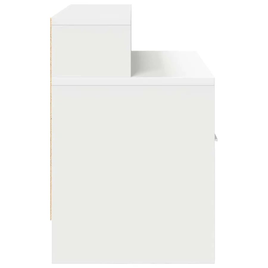Table de chevet avec tiroir 2 pcs blanc 51x31x47 cm - 7