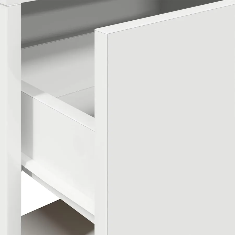 Table de chevet avec tiroir 2 pcs blanc 51x31x47 cm - 9