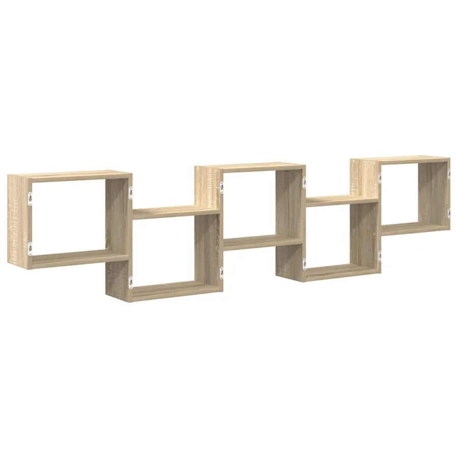 Étagère cube murale 5 compartiments chêne sonoma - 6