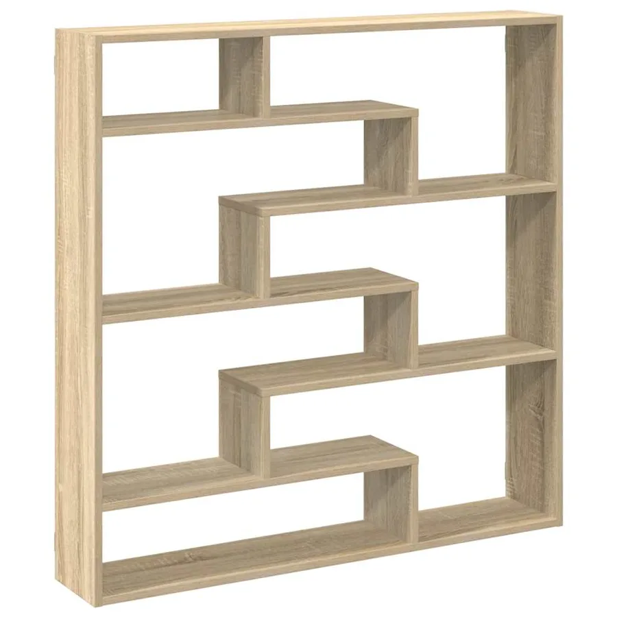 Étagère cube murale 7 compartiments chêne sonoma - 6