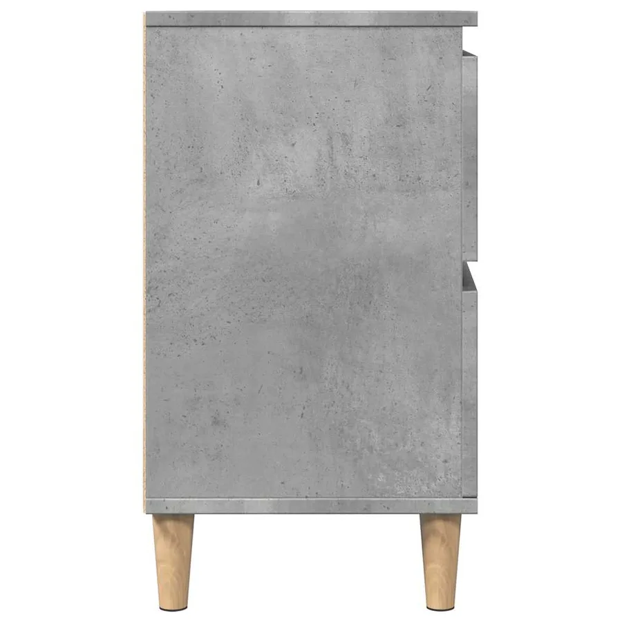 Meuble d'évier gris béton 80x33x60 cm bois d'ingénierie - 6