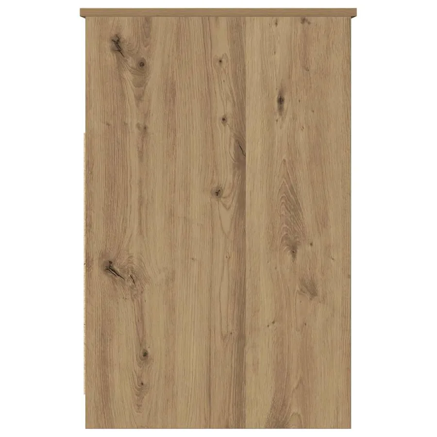Commode chêne artisanal 40x50x76 cm bois d'ingénierie - 6