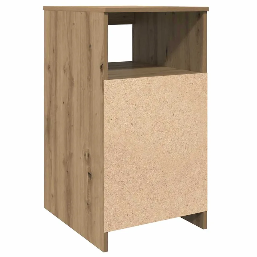 Commode chêne artisanal 40x50x76 cm bois d'ingénierie - 7