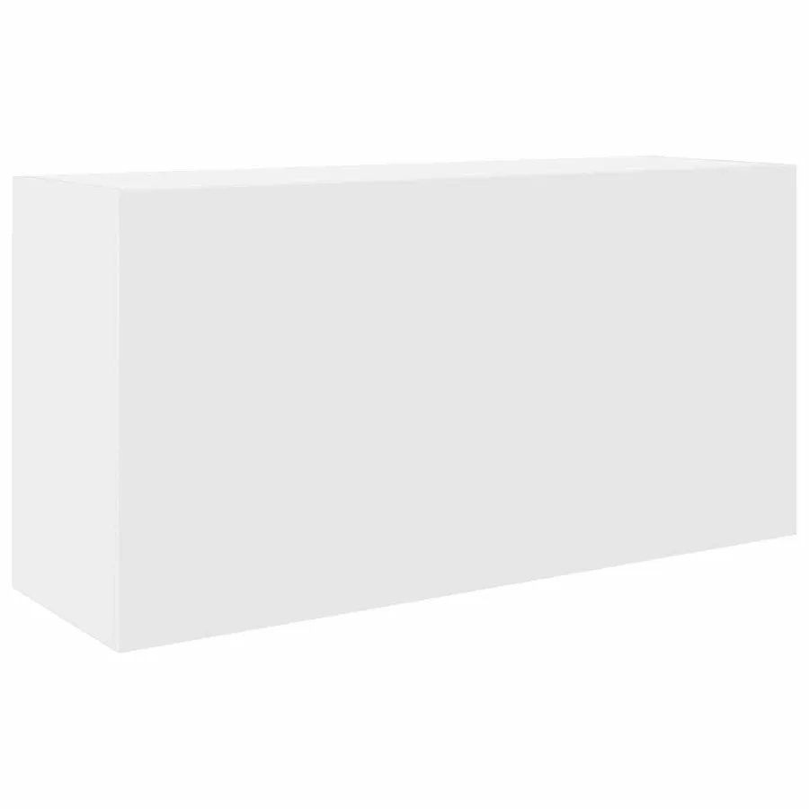Armoire murale de bain blanc 80x25x40 cm bois d'ingénierie - 2