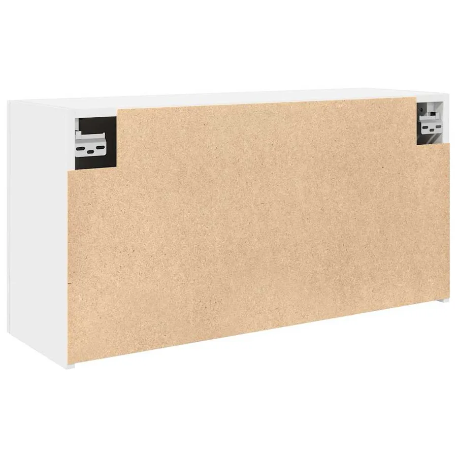 Armoire murale de bain blanc 80x25x40 cm bois d'ingénierie - 7