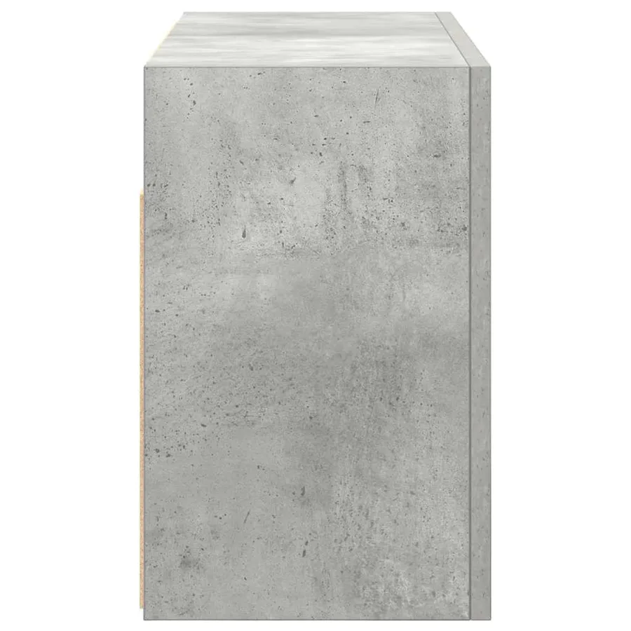 Armoire murale de bain gris béton 60x25x40 cm bois d'ingénierie - 7