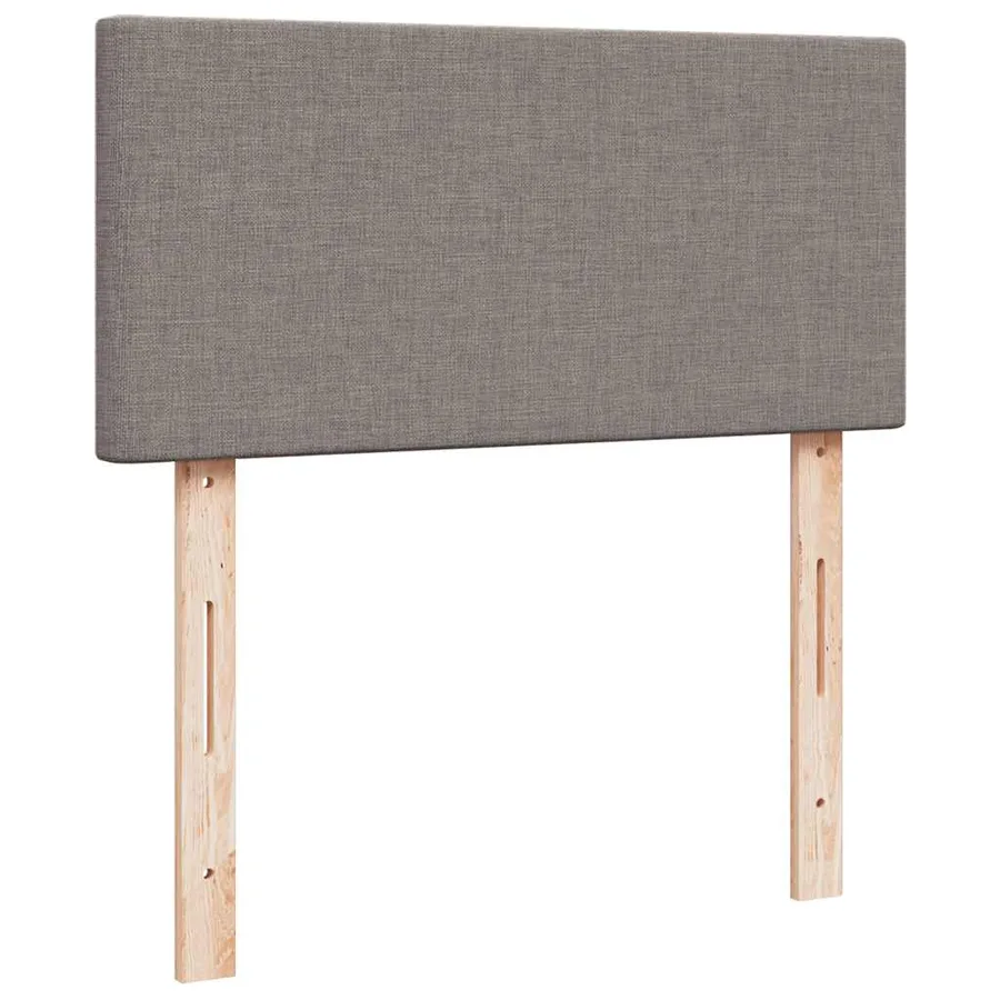Lit ottoman avec matelas taupe 100x200 cm tissu - 10