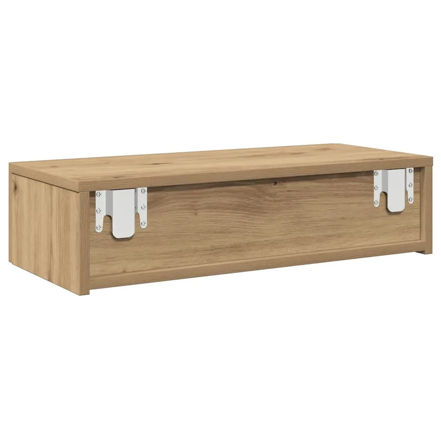 Étagère murale avec tiroirs chêne artisanal bois d'ingénierie - 6