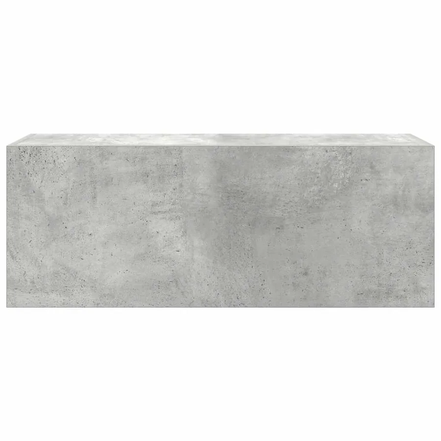 Armoire murale de bain gris béton 80x25x30 cm bois d'ingénierie - 6
