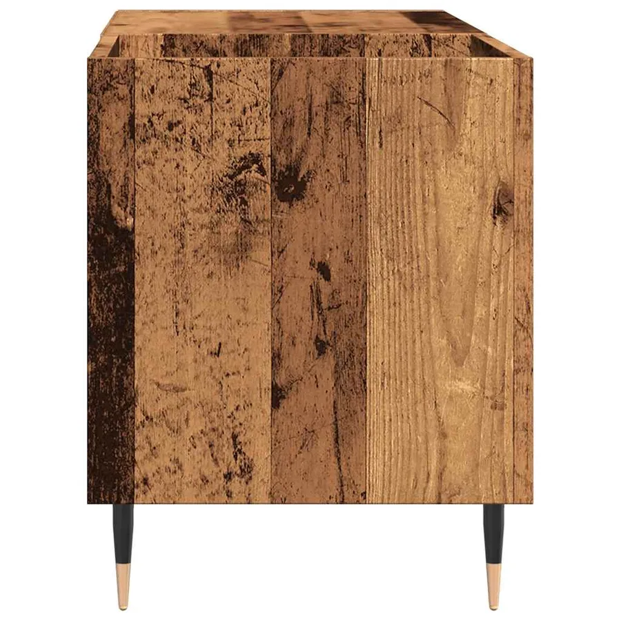 Armoire à disques vieux bois 84,5x38x48 cm bois d'ingénierie - 5