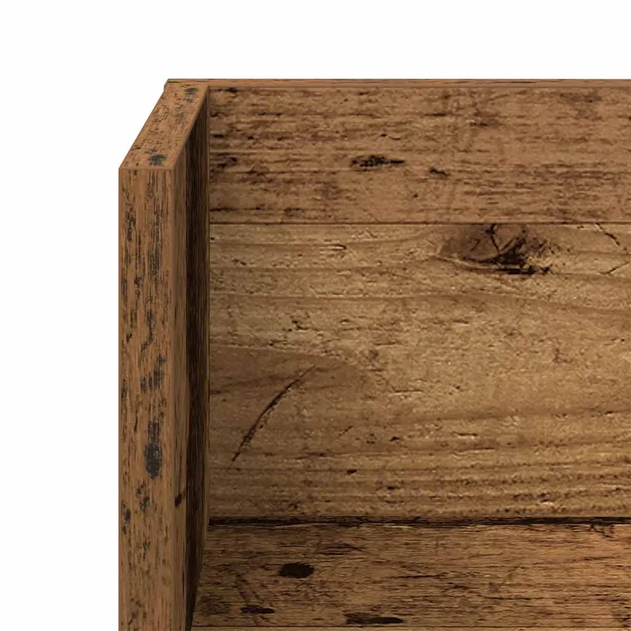 Étagères murales 2 pcs vieux bois 100x16,5x16,5 cm - 9
