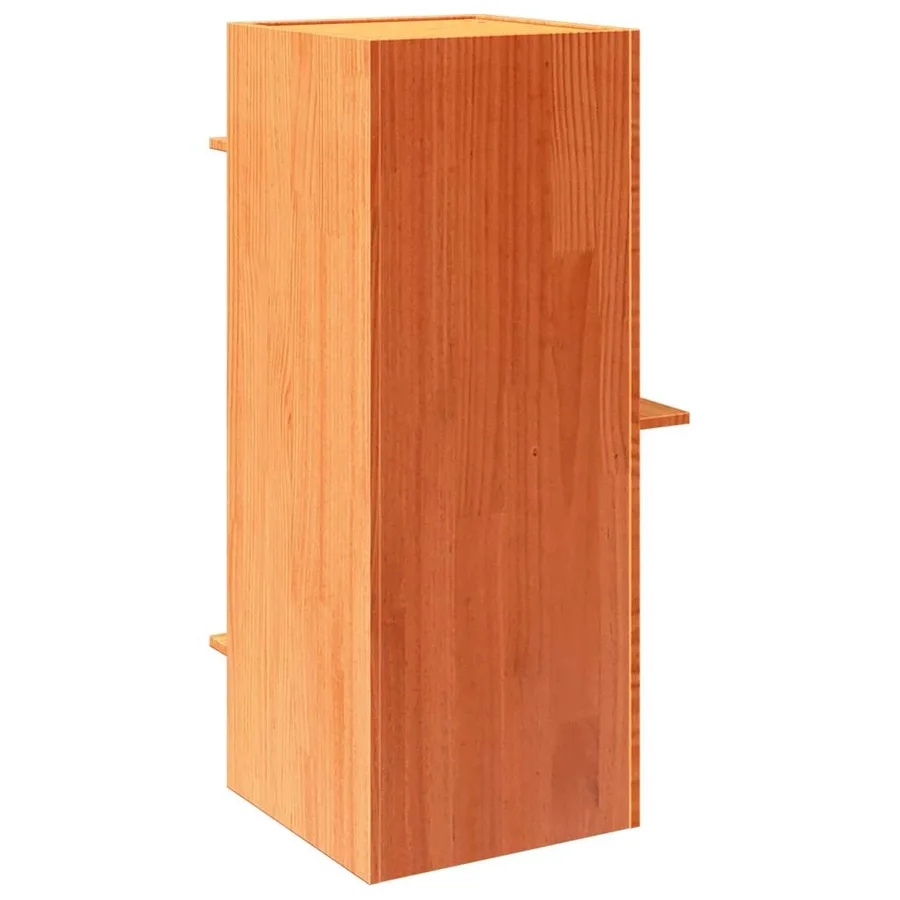 Maison pour chat cire marron 43x43x90 cm bois de pin massif - 5