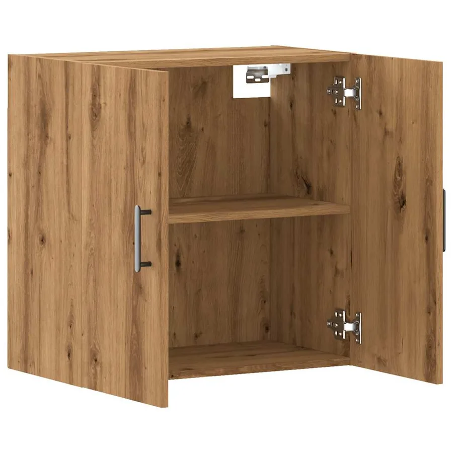 Armoire murale chêne artisanal 60x31x60 cm bois d'ingénierie - 7