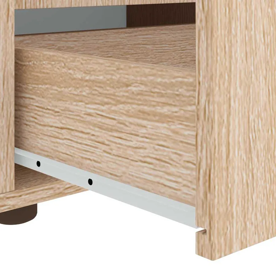 Meuble TV VISNES chêne sonoma 100x40x38 cm bois d'ingénierie - 10