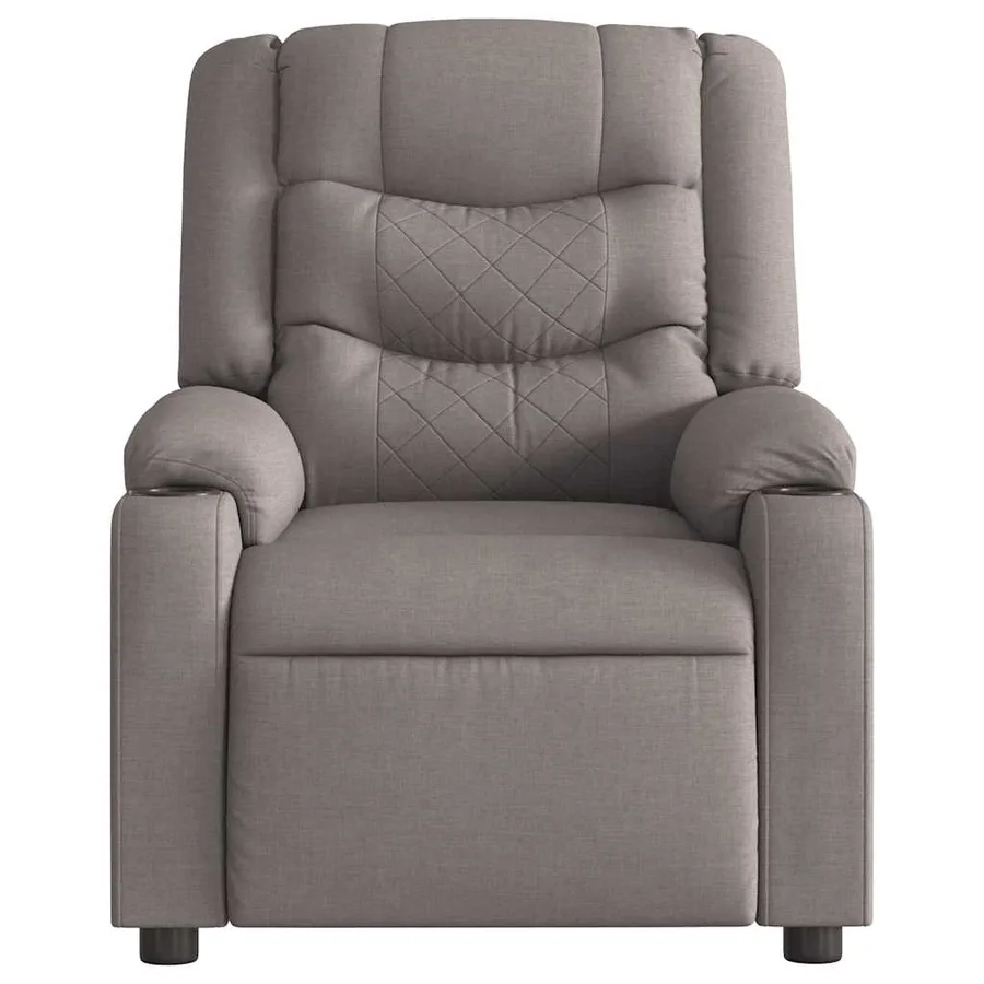 Fauteuil inclinable Taupe Tissu - 3