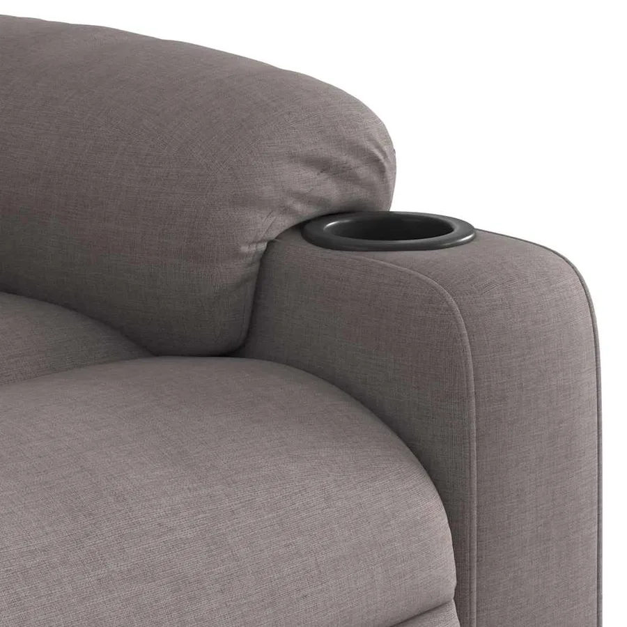 Fauteuil inclinable Taupe Tissu - 8