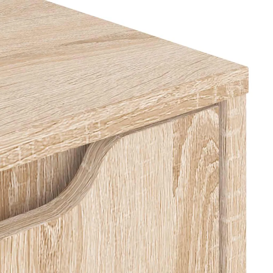 Table de chevet VISNES chêne sonoma 45x40x50 cm bois ingénierie - 8