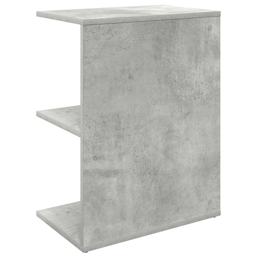 Tables de chevet 2 pcs gris béton 46,5x29x61 cm bois ingénierie - 7