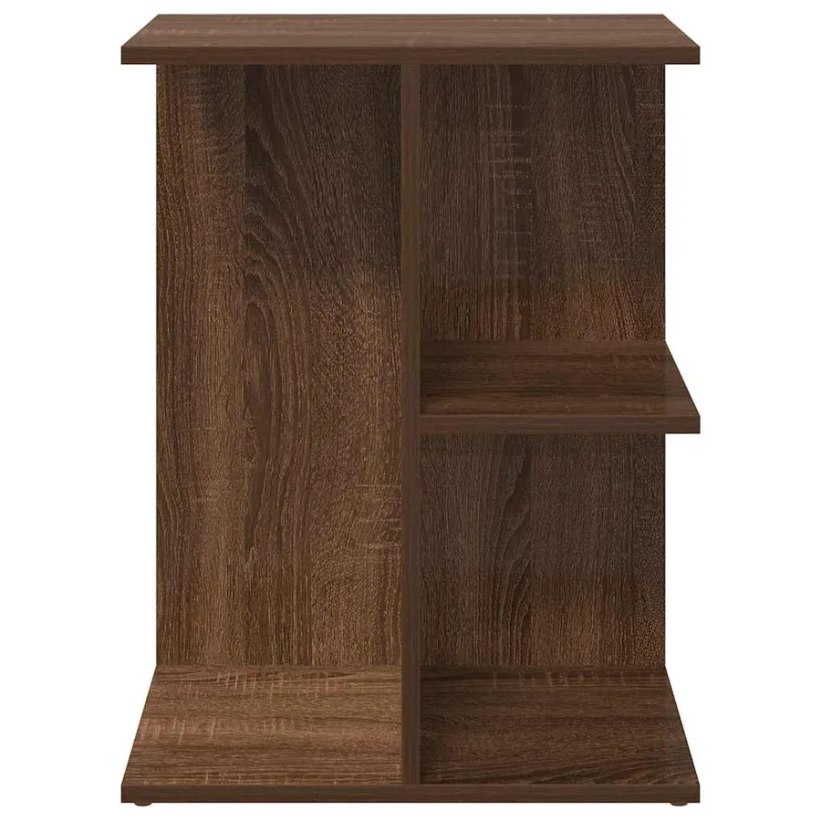 Table de chevet chêne marron 46,5x29x61 cm bois d'ingénierie - 4