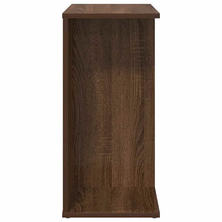Table de chevet chêne marron 46,5x29x61 cm bois d'ingénierie - 5