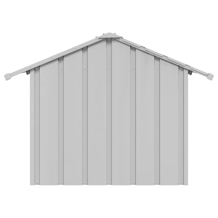 Niche pour chien avec toit noir 85x107x81 cm acier galvanisé - 4