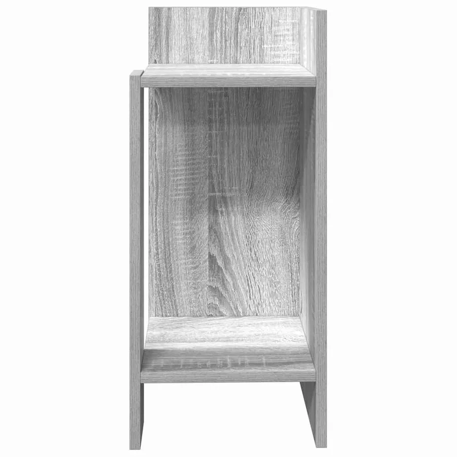 Tables d'appoint 2 pcs avec étagère sonoma gris 25,5x27x60 cm - 5