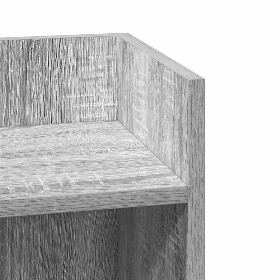 Tables d'appoint 2 pcs avec étagère sonoma gris 25,5x27x60 cm - 8