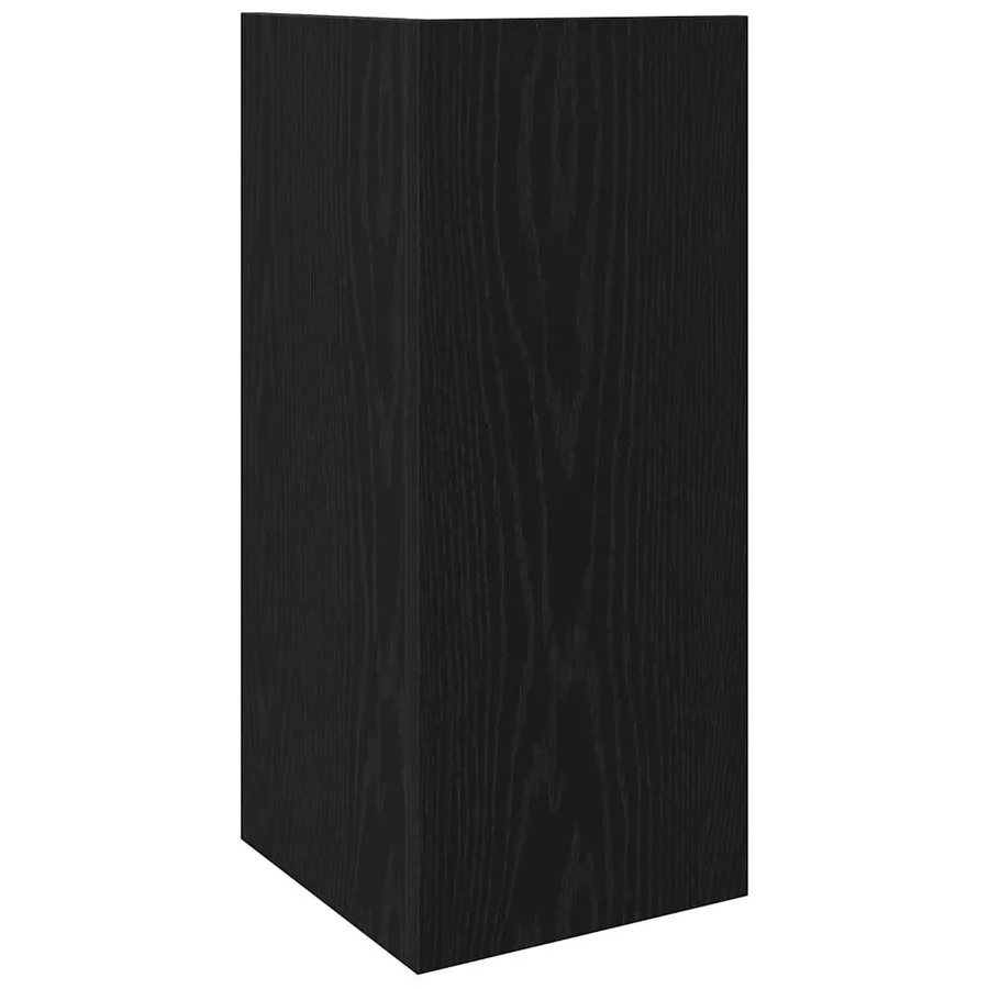 Tables d'appoint 2 pcs avec étagère noir 25,5x27x60 cm - 7
