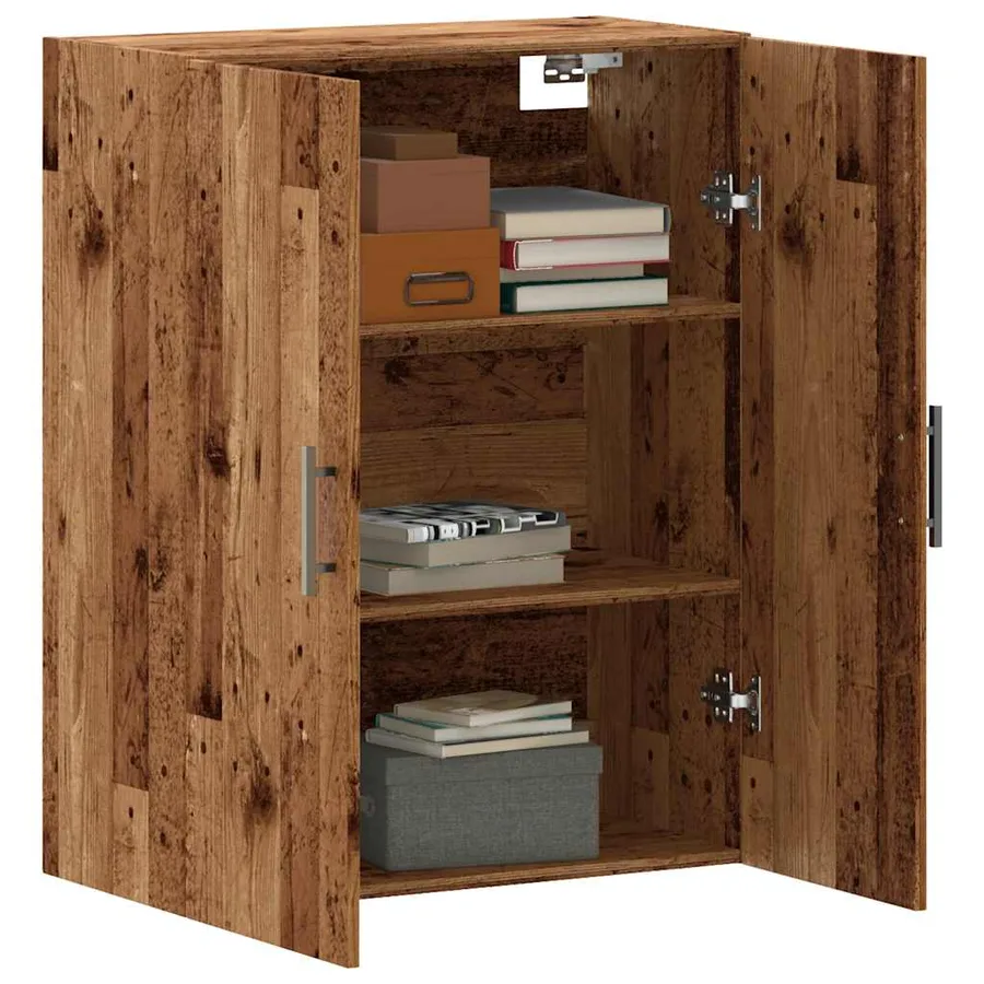 Armoire murale vieux bois 69,5x34x90 cm - 3