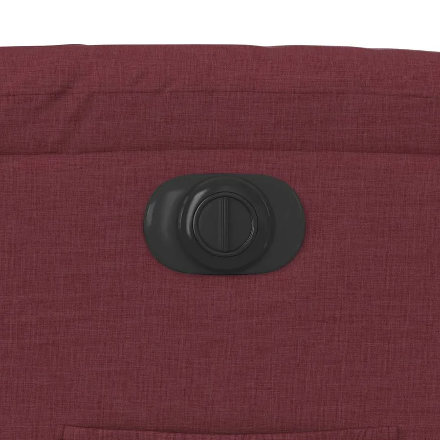 Fauteuil inclinable électrique rouge bordeaux tissu - 13