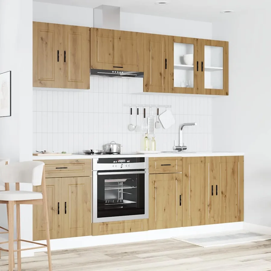 Ensemble d'armoires de cuisine 8 pcs Kalmar bois d'ingénierie - 3