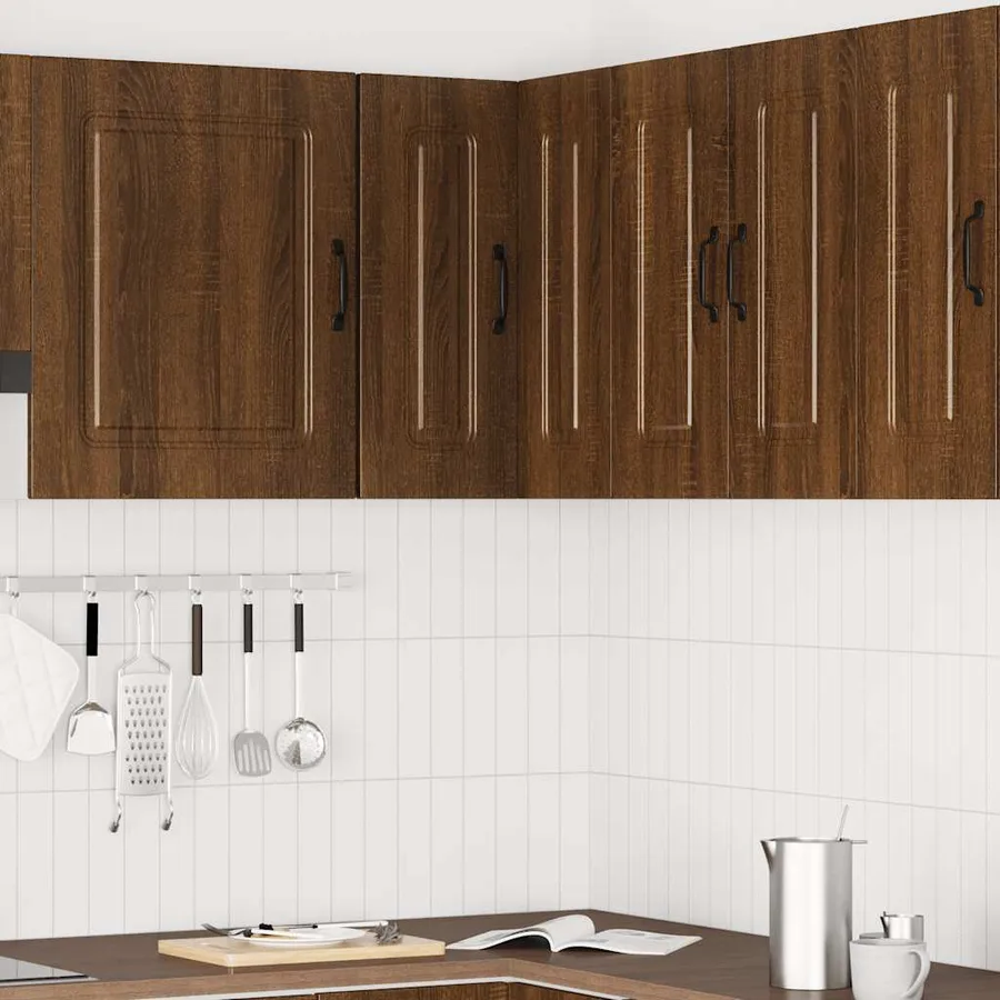 Armoire murale d'angle de cuisine Kalmar chêne marron - 3