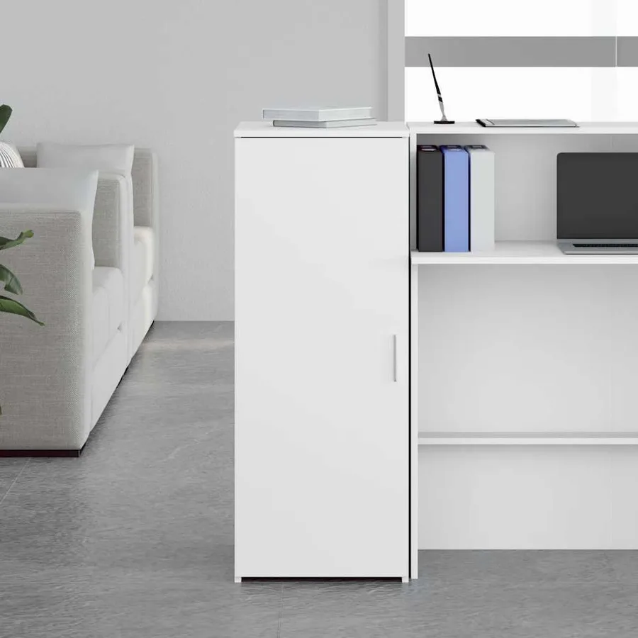 Armoire de rangement Blanc 40x45x103,5 cm Bois d'ingénierie - 3