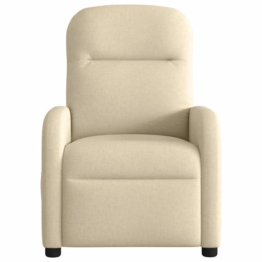 Fauteuil inclinable électrique Crème Tissu - 5