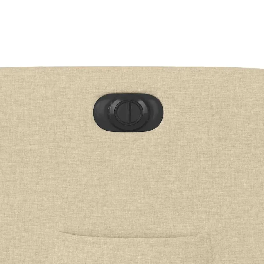 Fauteuil inclinable électrique crème tissu - 13