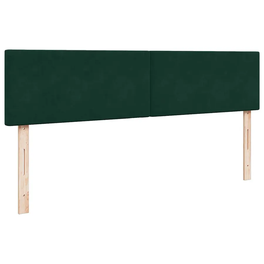 Cadre de lit ottoman avec matelas vert foncé 200x200 cm velours - 9