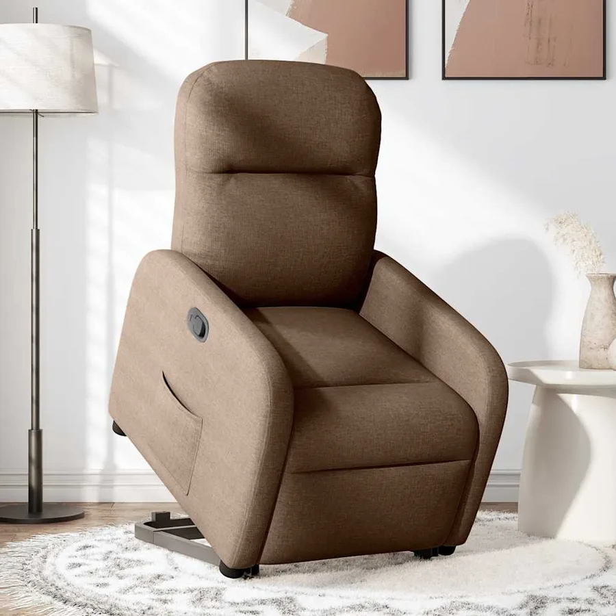 Fauteuil inclinable Marron Tissu - 2