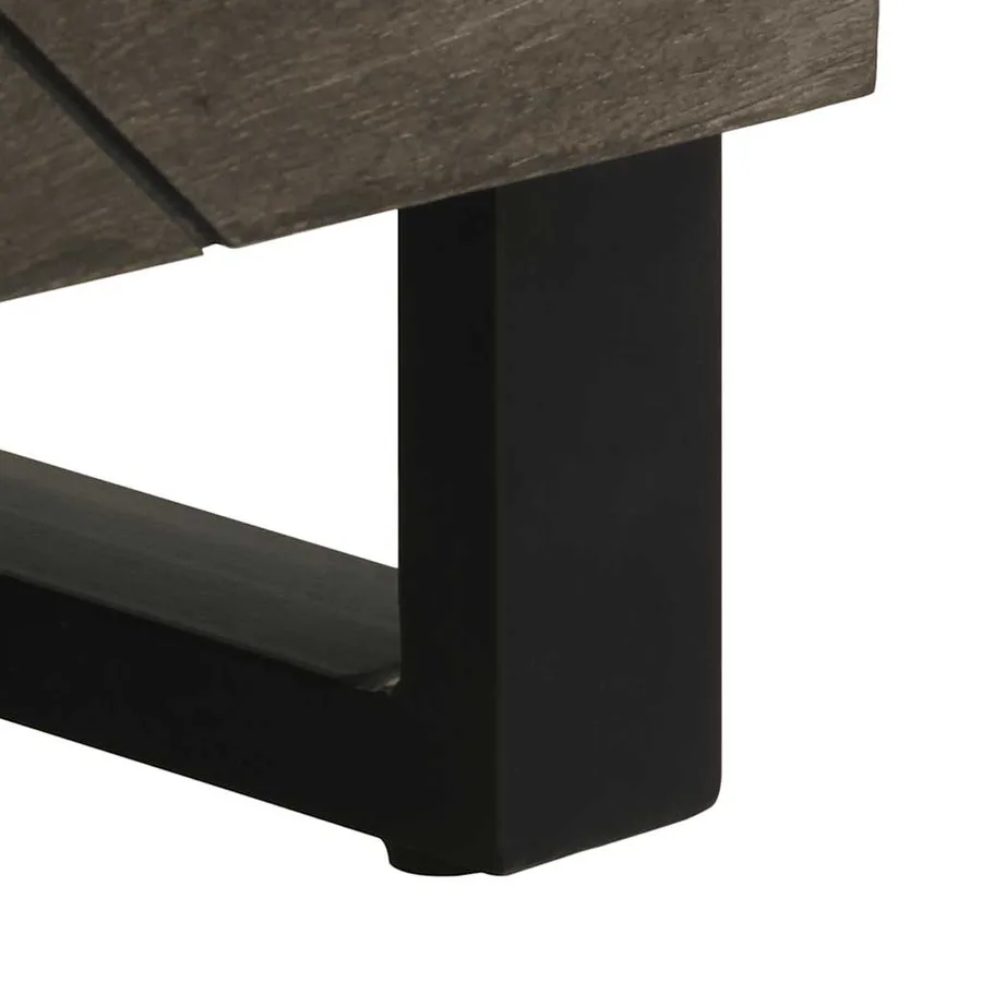 Buffets 2 pcs noir 60x33x75 cm bois massif de manguier - 9
