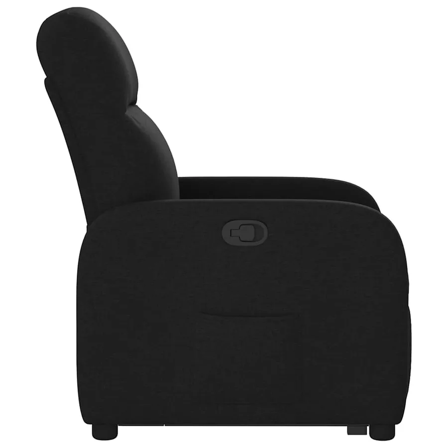 Fauteuil inclinable noir tissu - 6