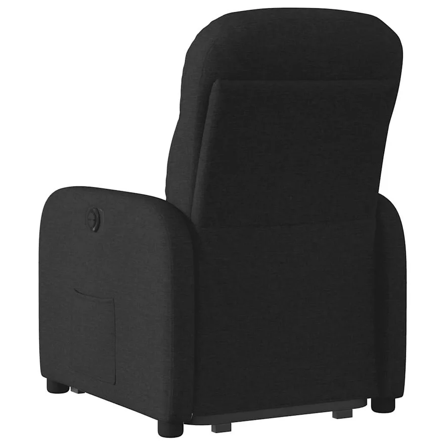 Fauteuil inclinable noir tissu - 7