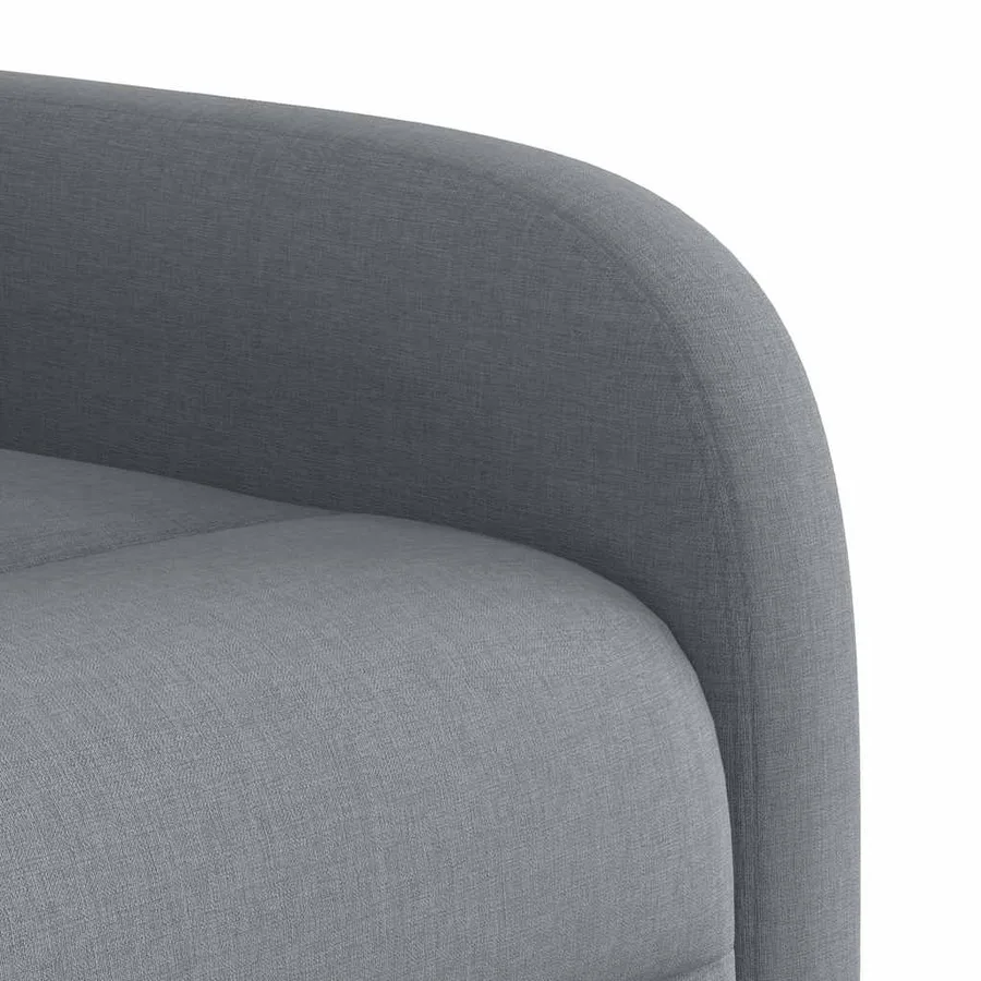 Fauteuil inclinable de massage électrique Gris clair Tissu - 12