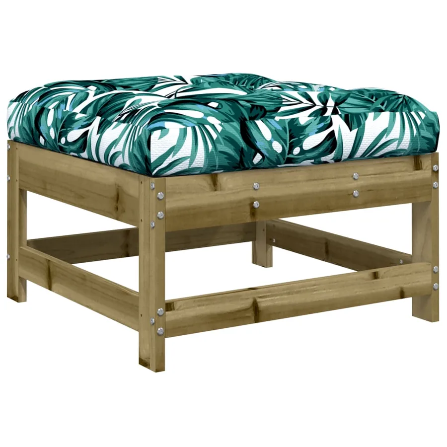 Salon de jardin 7 pcs avec coussins bois de pin imprégné - 6