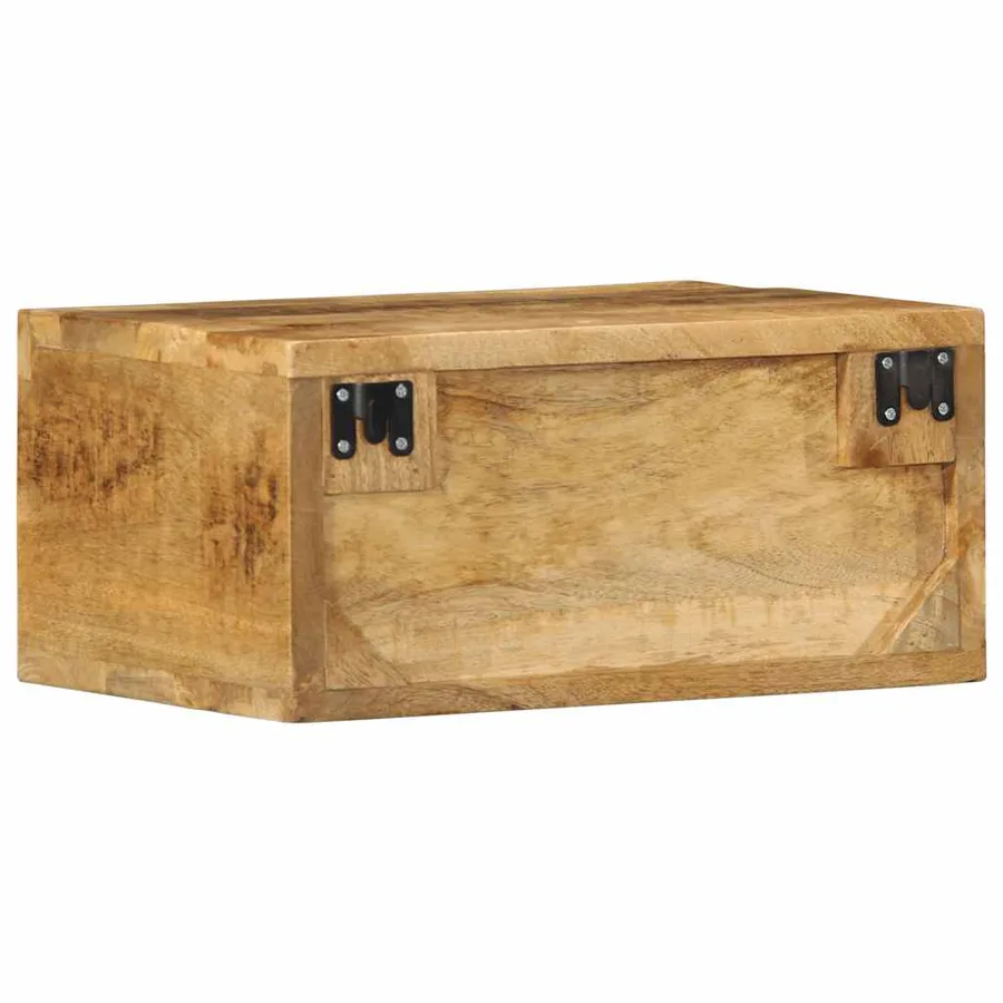 Meubles TV muraux 2 pcs bois de manguier massif brut - 7